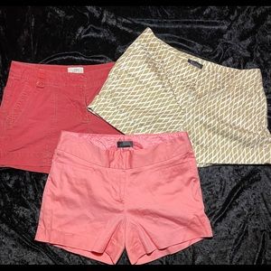 3 pair of different shorts as a bundle. All together.